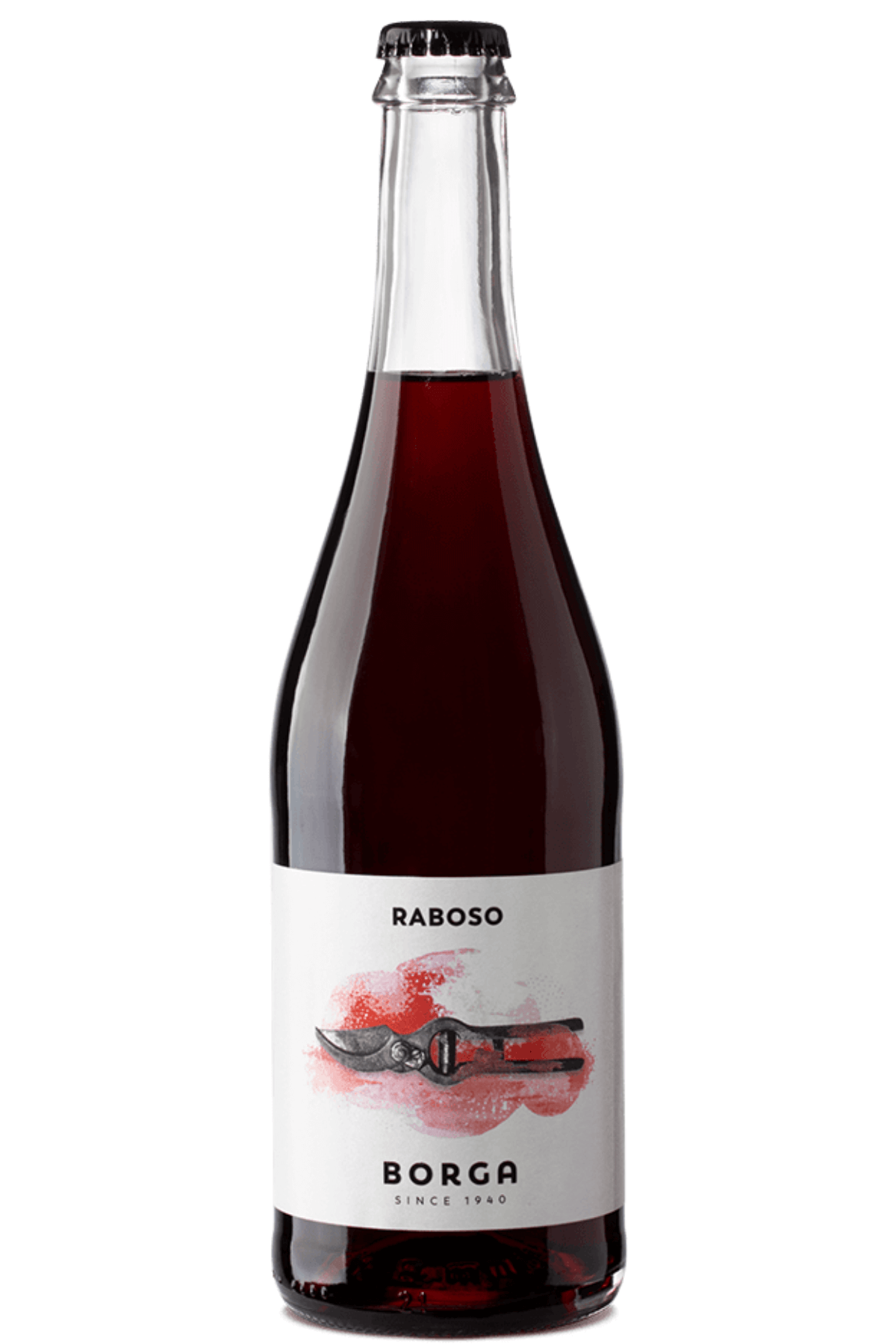 Raboso veneto frizzante IGT Borga. Al naso dominano i piccoli frutti rossi: fragoline, lamponi e ribes seguiti da nota vegetale e vinosità. Vena amabile ben equilibrata dal gusto fresco e leggermente sapido. Caratterizzato da beva coinvolgente e fruttata, appena percepibile la nota tannica. Crostini al cotechino. Lasagna al ragù. Lasagna al ragù di soia con besciamella vegan. Compralo online su Sparkleitaly.it