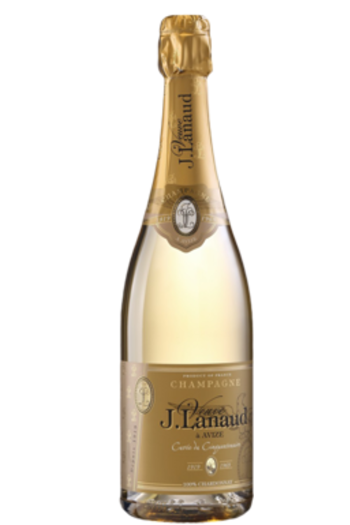 Cuvée du Cinquantenaire Champagne Blanc De Blancs Jéroboam Champagne Veuve J.Lanaud