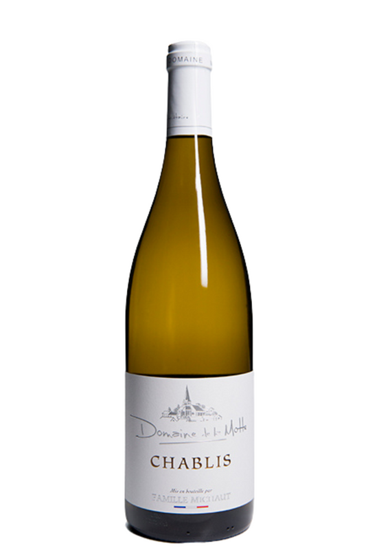 vino wine bottiglia francese 750ml Chablis "Le Guilleret" 2021 - Domaine De La Motte. Si abbina egregiamente alle lumache della Borgogna e ai frutti di mare. Ordinalo online su Sparkleitaly.it 