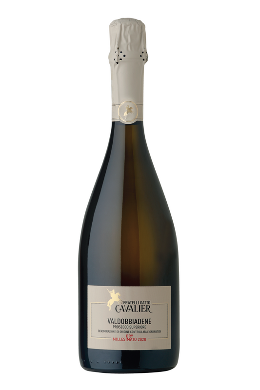 "White Label" Prosecco Valdobbiadene Superiore Docg Dry Millesimato 2022 - Fratelli Gatto Cavalier