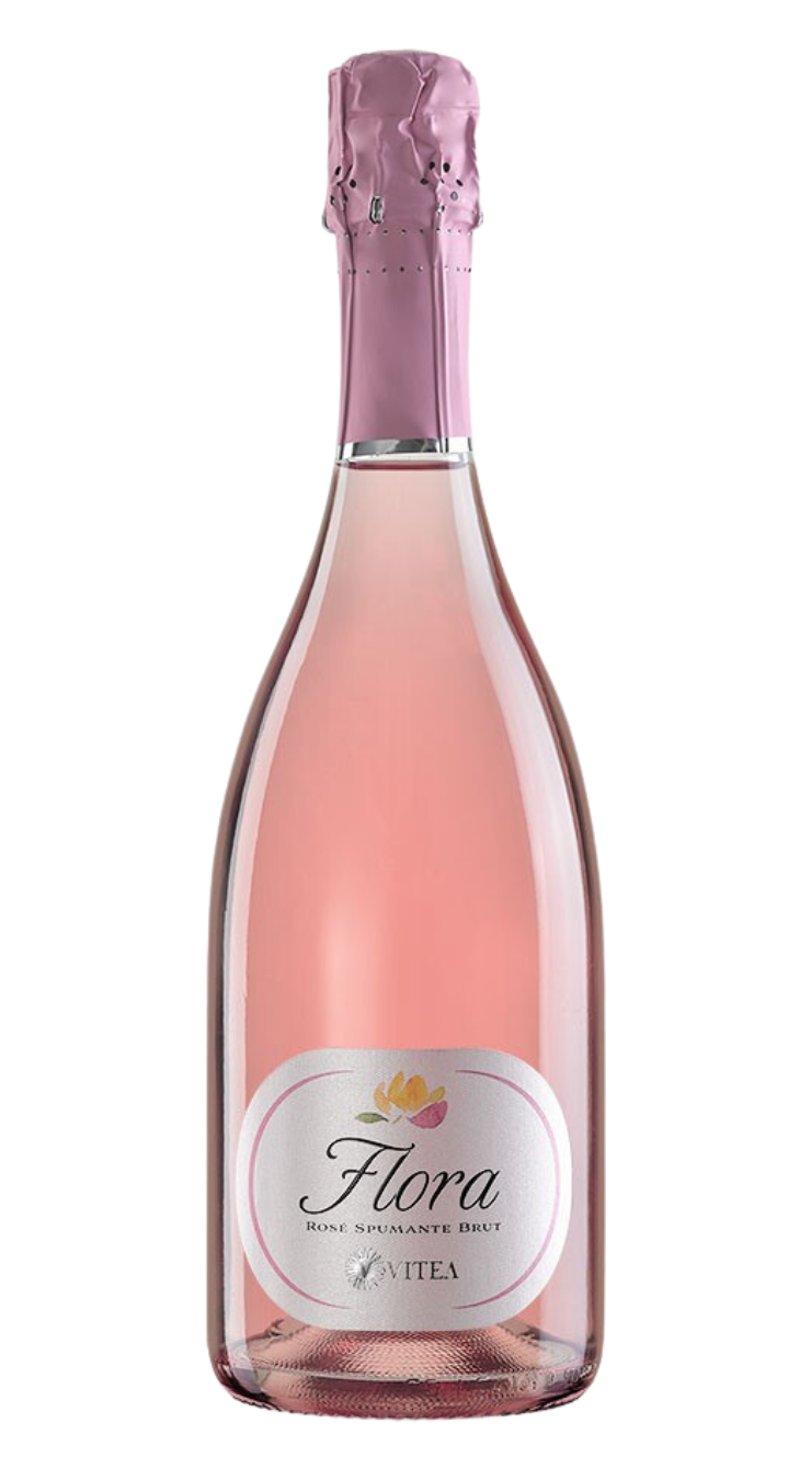 Flora Spumante Brut Rosè Wine Charmannt Método - Cellars de Viteea