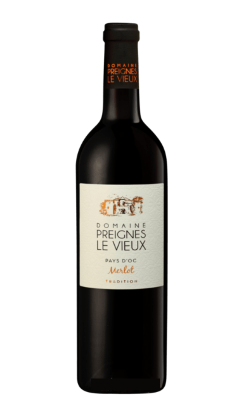 Tradición de Merlot PREIGES IGP paga D'C 2022 - Domaines Preignes