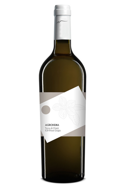 wine vino Agronika Terre di Chieti IGP Pinot Grigio. Perfetto per aperitivi con amici e bruschette con mozzarella e alici, verdure e formaggi. Trovalo subito su Sparkleitaly.it