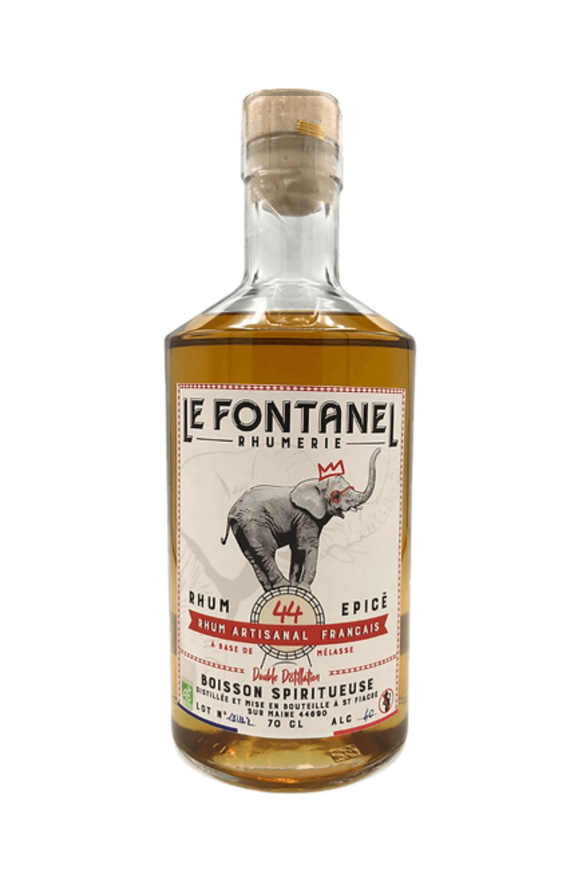 Rhum Epicé Artisanal 0,7L Rhumerie Le Fontanel