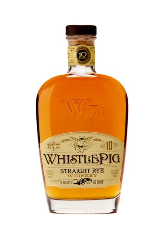 Whisky Whistle Pig Rye recto 10 años